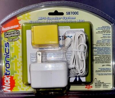 MP3 iPod Portable Speaker System SpongeBob Squarepants NickTronics