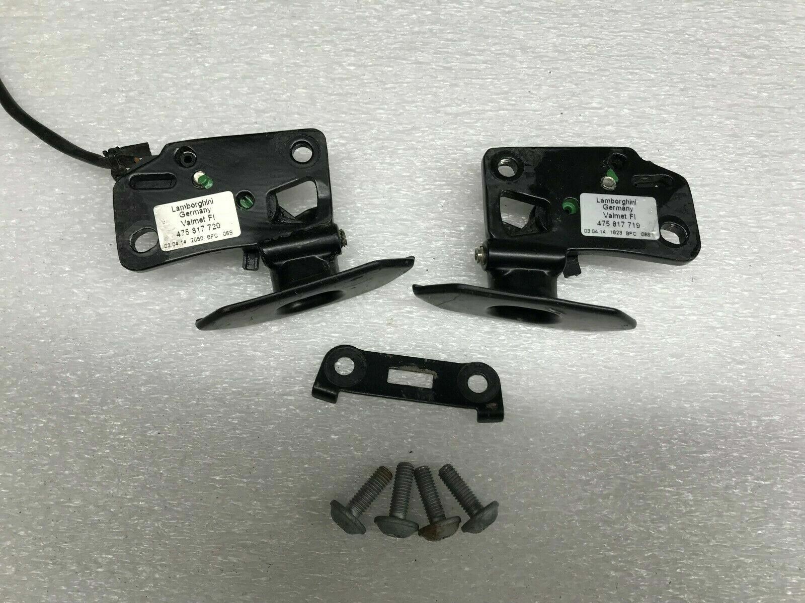 LAMBORGHINI AVENTADOR ROADSTER LEFT RIGHT HARD TOP SUPPORT SET OEM 475817720