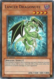 Lancer Dragonute - EXVC-EN091 - Super Rare - 1st Edition x3 - Near Mint
