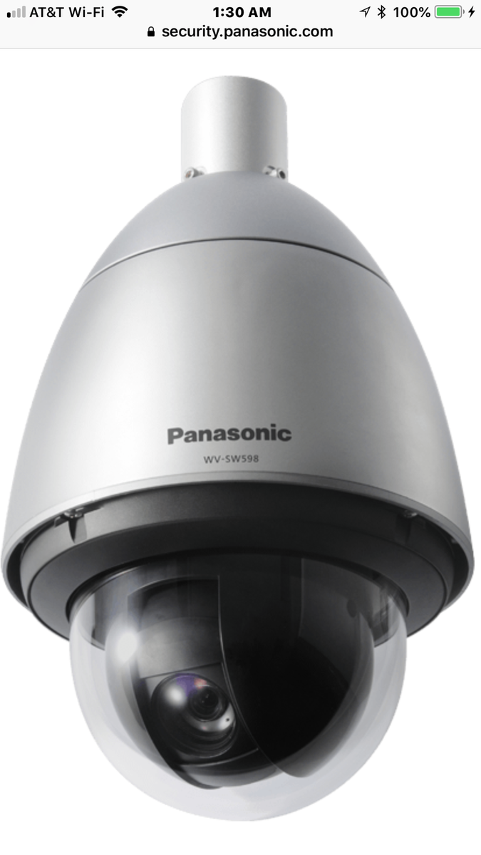 NEW PANASONIC iPro WV-SW598A AutoTracking 90x/30x OUTDOOR IP-PTZ 