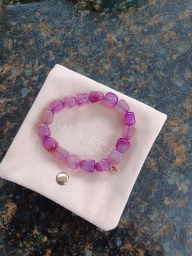 Lola Rose Purple Gemstone Stretch Bracelet.