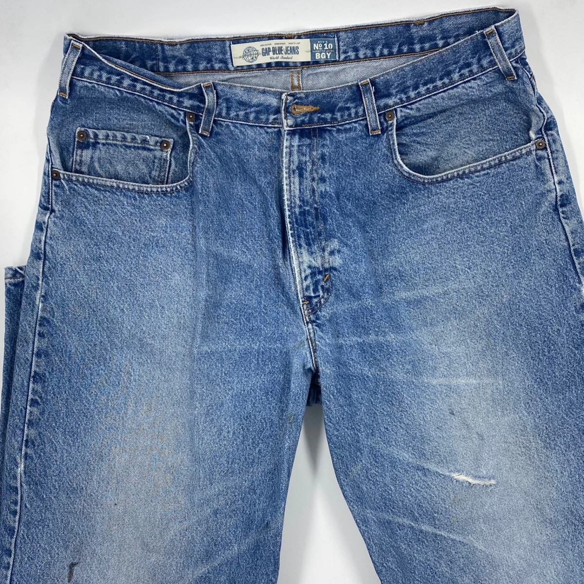 saggy blue jeans
