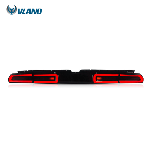 Red Clear LED Tail Lights For Dodge Challenger 2008-2014 Red Sequential Turn SET - Bild 2 von 10