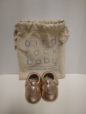 Baby Shoes by BirdRock Baby, Soft Sole, Rose Gold Size