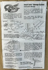 SmartSpin 24 Piece Storage System Includes Containers, Lids & Carousel NEW