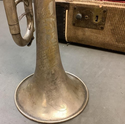 Tromba vintage argento panamericano. USA. Ottime condizioni per la sua età. - Foto 6 di 11