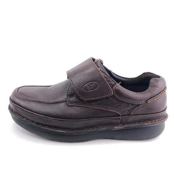 Propet Scandia Strap Closure Men\'s Casual Orthopedic Shoe Dark Brown Size 10.5 Propet Scandia Strap M5015 Men main image 2
