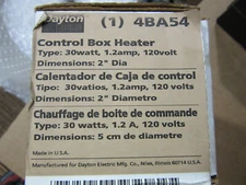 Grainger 4BA54 Control Box Heater Stego Type HG140 Model 14001-0-00 NEW!! in Box