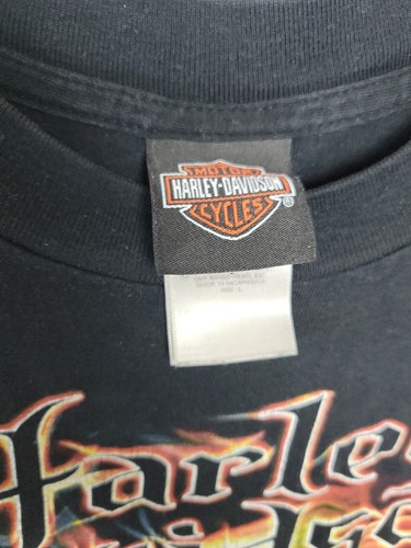 Camisa Harley Davidson para hombre grande L Clovis nuevo México calavera negra - Imagen 3 de 7