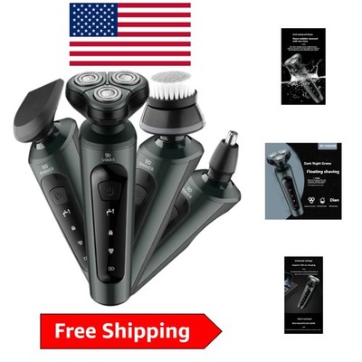 Rechargeable Electric Shaver   3-Blade System, Wet/Dry Functionality & Low Noise