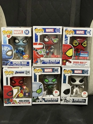 Funko Pop Marvel Spider-Man Marvel Bundle Target Walgreens Exclusives Lot