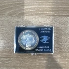 U.S. Mint American Silver Eagle 1 Troy Oz 0.999 Fine Silver Coin in Display Case