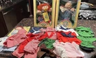 NEW UNUSED Pair Of 1985 Vintage Cabbage Patch Dolls And ASST Lot Of New Clothing