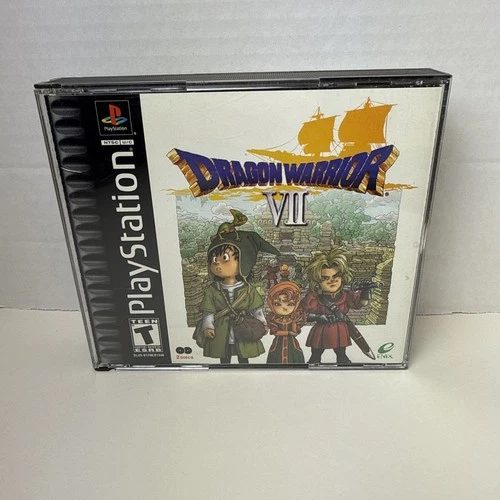 Dragon Warrior VII PS1 PlayStation No Booklet Tested And Works Black Label