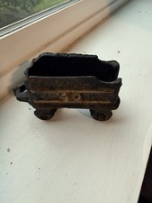 Vintage Cast Iron Train Coal Car 40 Black- Gold