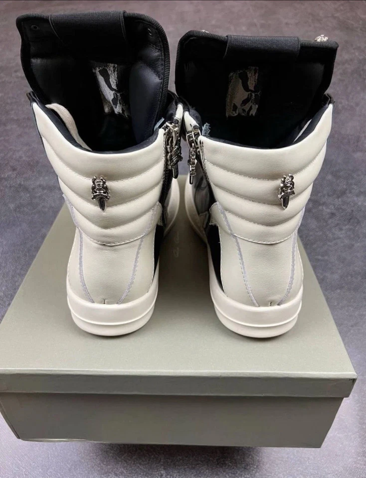 R!ck Owen’s X Cromo G3obaskets, Zapatos de Cuero, Moda Y2K, Talla EE. UU. 10.5/43 UE Foto 2 de 4