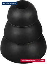 Replacement Earbud Tips - 9 Pairs of Triple Flange Silicone Cushions for Comfort