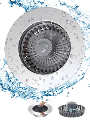 Kitchen Sink Stopper,3 in 1 Pop Up Kitchen Sink Drain Strainer with Basket,Dr...