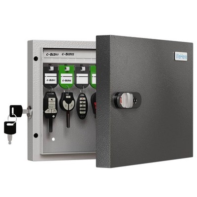 16 Key Lock Box   Wall Mounted Key Cabinet with Dual Lock (Key & 3-Digit Comb...