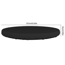 HAMLER Abdeckung Für Runde Tisch-Sets – Wasserdicht, UV-beständig, 96 Cm Durchmesser, Braun