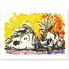 Blow Dry Limited Edition Hand Pulled Original Lithograph (37" x 25.5") by Renown