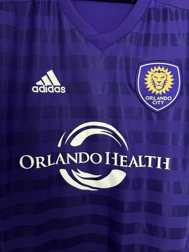 ORLANDO CITY 2015/2016 HOME FOOTBALL SHIRT ADIDAS SOCCER JERSEY SIZE S ADULT - Image 3 of 4