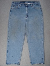 SC01405 USA 1997 LEVI'S 565 LOOSE FIT WIDE LEG JEANS 40x32 msr 38"x32"