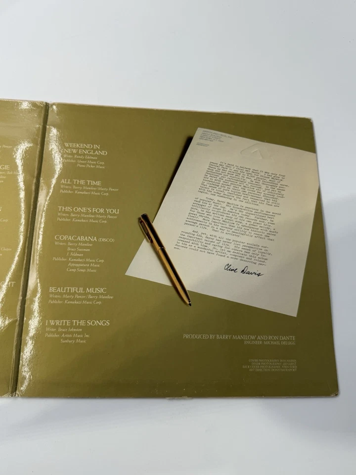 Barry Manilow Greatest Hits 1978 Vinyl Double Records Terre Haute Pressing VG+ - Image 2 of 4