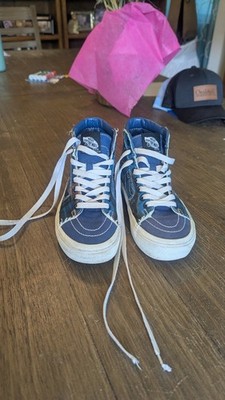 Youth Size 4 Vans Off The Wall Flame High Tops