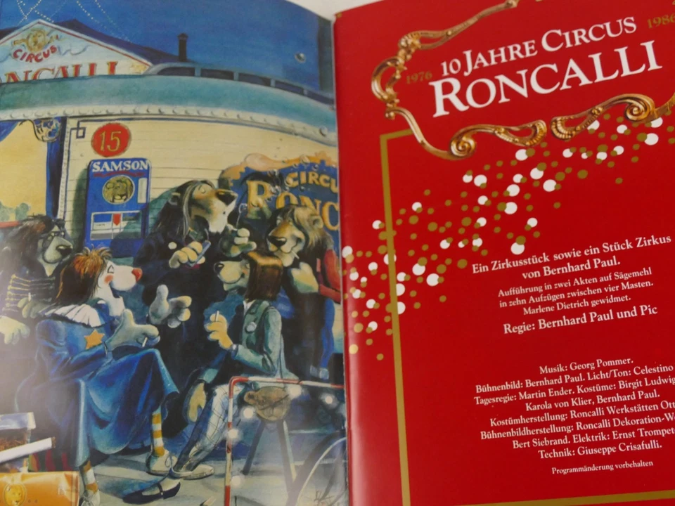 10 Jahre Circus Roncalli 1986 Buch André Heller   H-28635 - Bild 2 von 4