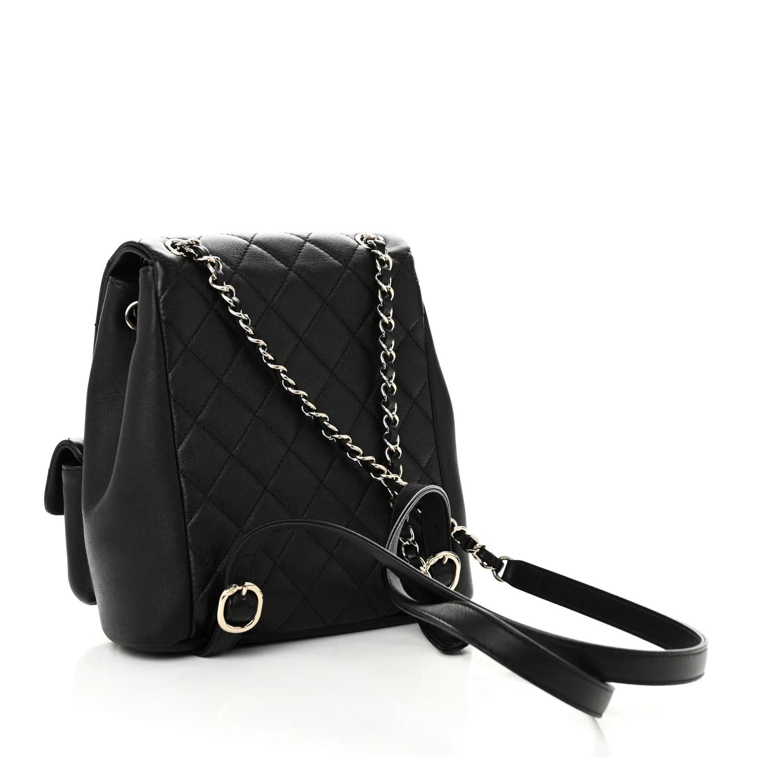 Authentic CHANEL Medium Duma Backpack – Black Quilted Calfskin - Gold Hardware image 2