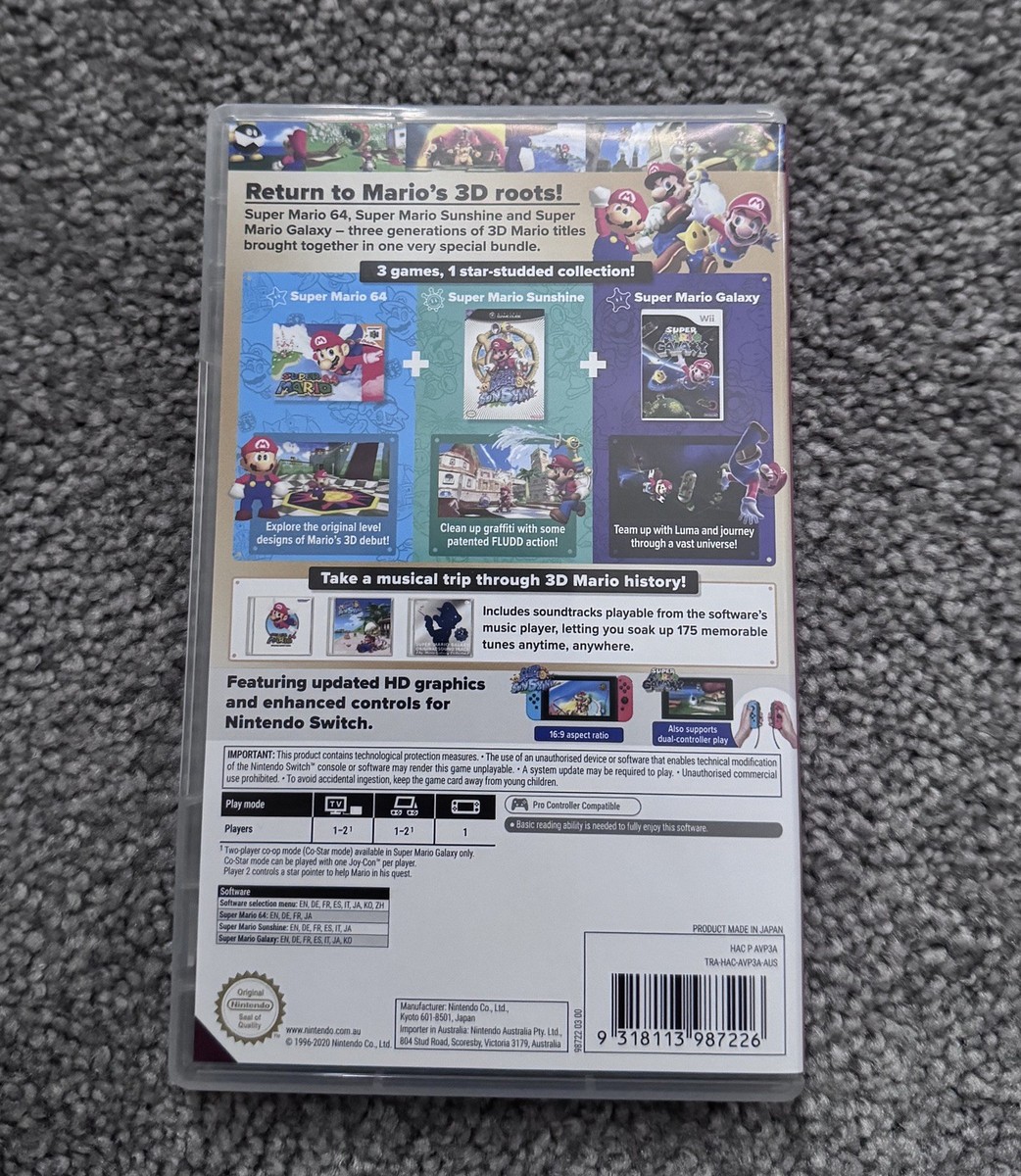 Super Mario 3D All-Stars Switch Game for sale online Australia