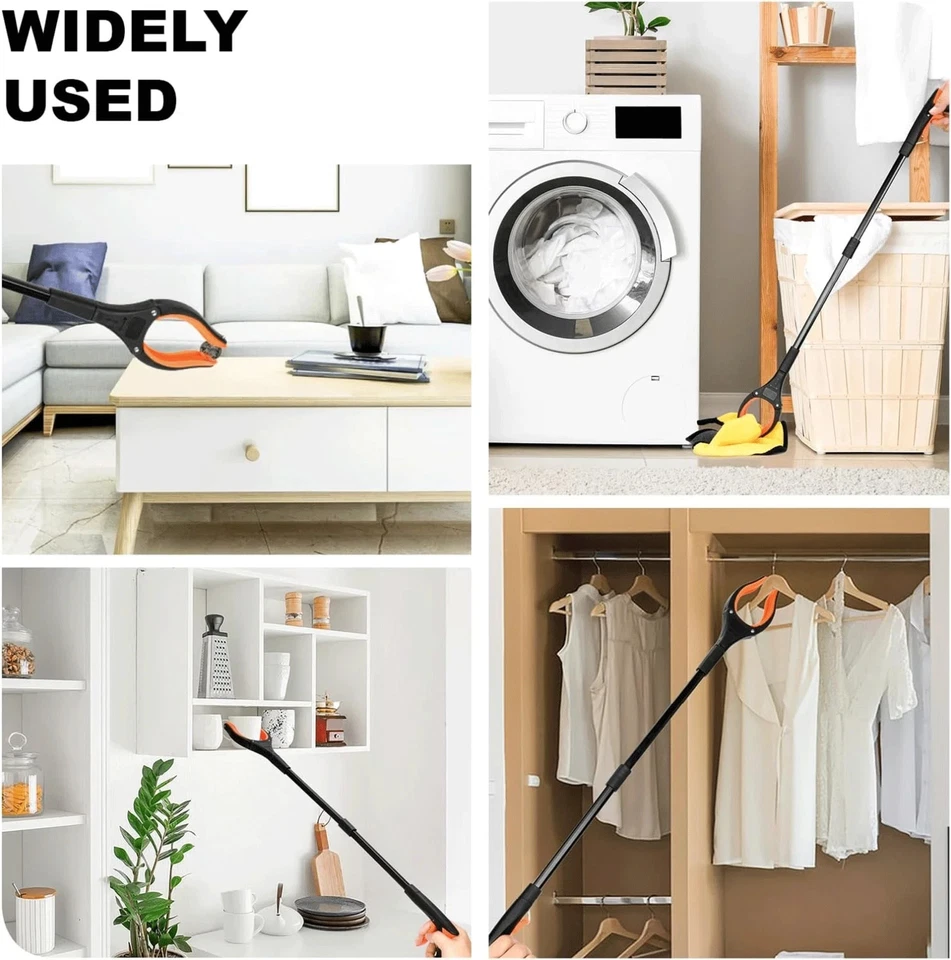 Herramienta de alcance de 32"" agarrador empuñadura de mano alcanzador ayuda de alta resistencia latas de basura Foto 2 de 4