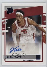 2021 Chronicles Draft Picks Donruss Rated Rookie Blue 49/75 Jalen Tate Auto 13d7