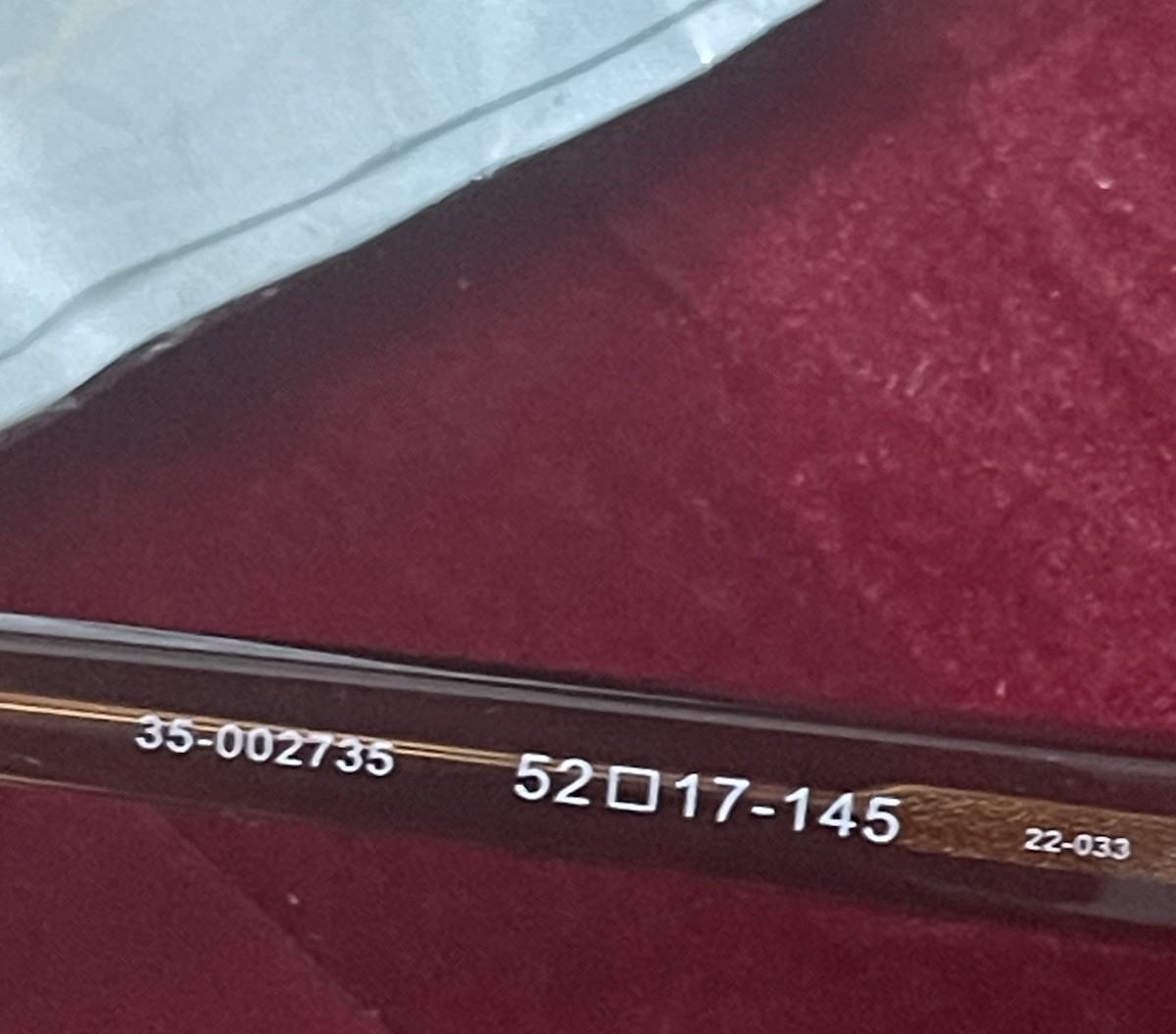 Amelia E Chardonnay Beige/Clear 35-002735 Eyeglasses Frames 52-17-145