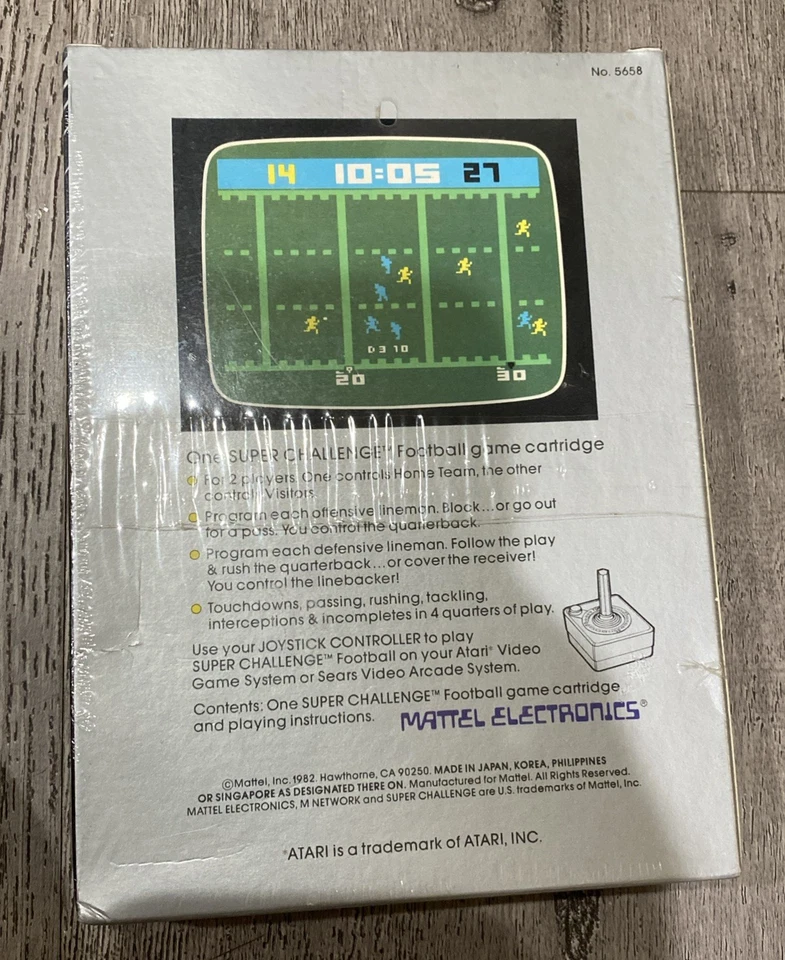 Atari 2600 game Super Challenge Football By M Network - New Sealed - Image 3 of 4