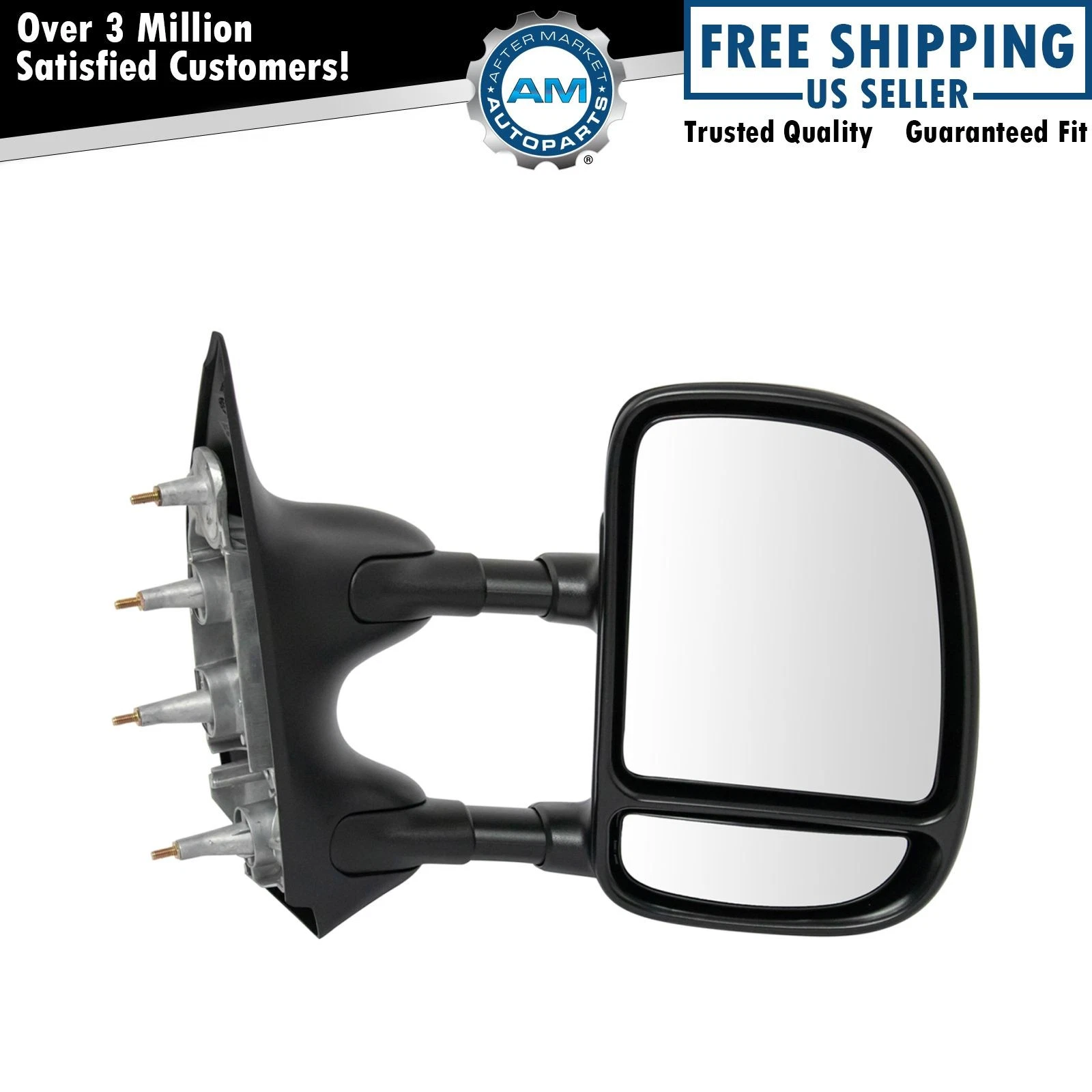 Trail Ridge Manual Dual Arm Telescoping Mirror Passenger Right RH for Ford Van