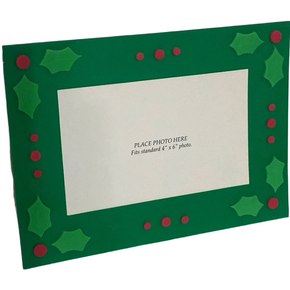 Cartões comemorativos com moldura de Natal com envelopes, Poinsétia Verde 10 quilates - Imagem 2 de 4