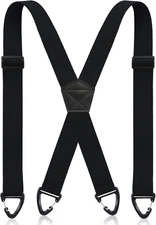 X Back Hidden Suspenders for Men Women - 1.5'' Under Shirt Work Support Braces
