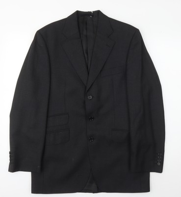 Aquascutum schwarzer Herrenblazer, Größe 38R, elegant & formell
