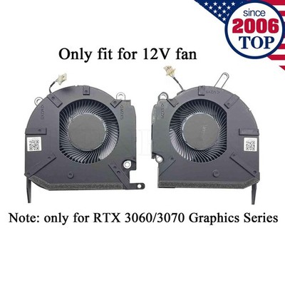 12V New CPU+GPU Cooling Fan for HP Omen 16-K N18097-001 N18098-001 RTX 3060/ 307