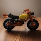 Dirt Bike Tonka Vintage Orange & Yellow Vintage 1970/80s