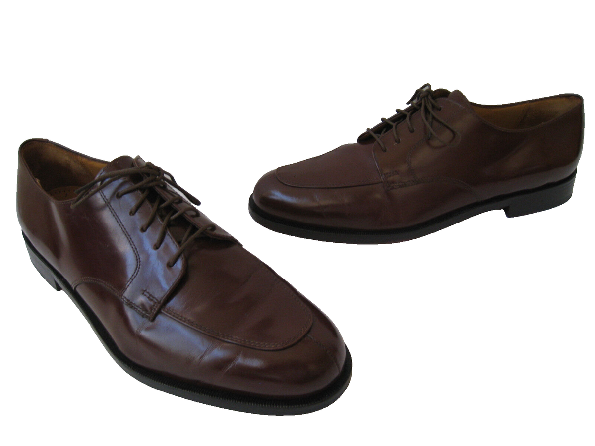 COLE HAAN SPLIT TOE BROWN LEATHER DRESS OXFORDS MEN SIZE US  display picture 2