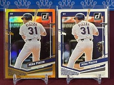 2023 Donruss Baseball Mike Piazza Holo Orange + Base