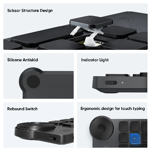 Bezprzewodowy skrót Remote Express Key Bluetooth 5.0 Konfigurowalne klawisze skrótów - Zdjęcie 2 z 12