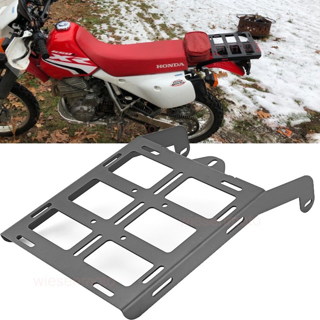 Fit 19932016 Honda XR650L Black Cargo Rack Luggage Carrier Rear Tail