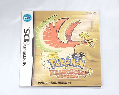 Pokemon Heart Gold Instruction Manual Booklet ONLY!! (DS) *US VERSION*