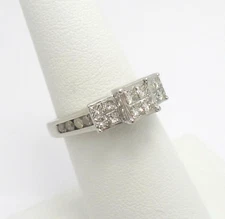 1CT Natural Diamond Engagement Anniversary Wedding Ring Bridal 10K White Gold