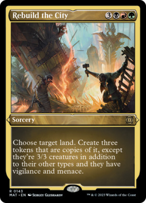 Rebuild the City ETCHED FOIL, March of the Machine: Aftermath, MTG NM/M