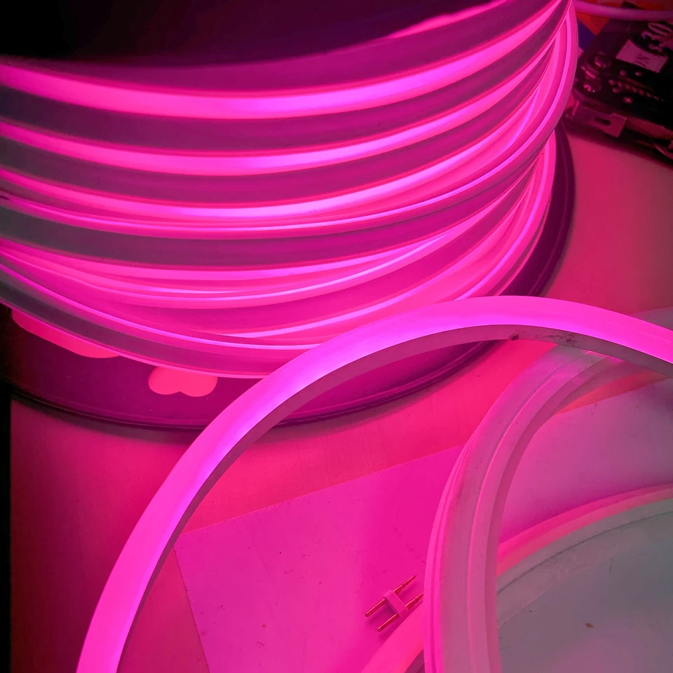 5m-100m Rosa Led Neon Seil Lichter Außen Flex Rohr Home Yard Dekoratives 220V - Bild 4 von 4
